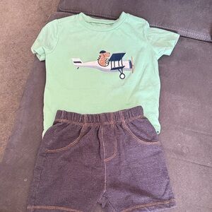 Green and Gray Kids Matching Set